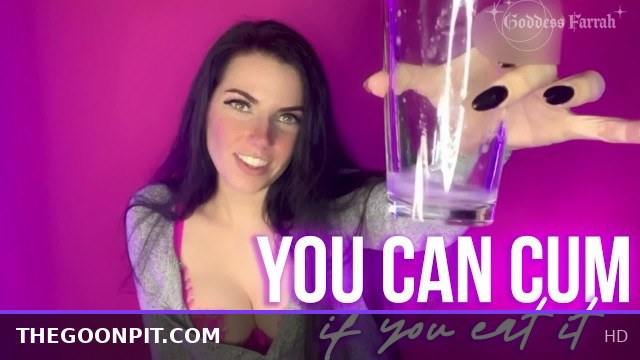 Goddess Farrah de Rossi Commands: You Can Cum If You Eat It! JOI Gooning Session