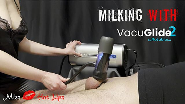 Milking My Chastity Slave with the Amazing VacuGlide2 Device!