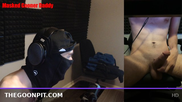 Masked Gooner Edges for 20 Minutes with His 9.5 Inch Cock in Intense JOI Session