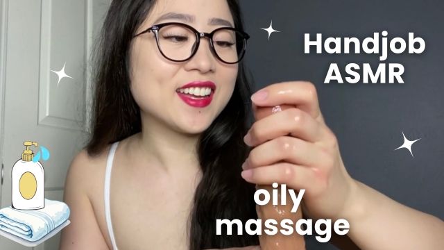 Oily Handjob with the Best Asian Masseuse in Town - ASMR Cock Worship Session