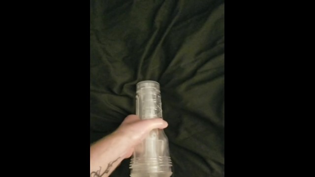 Intense Edging Leads to Explosive Fleshlight Fuck Session