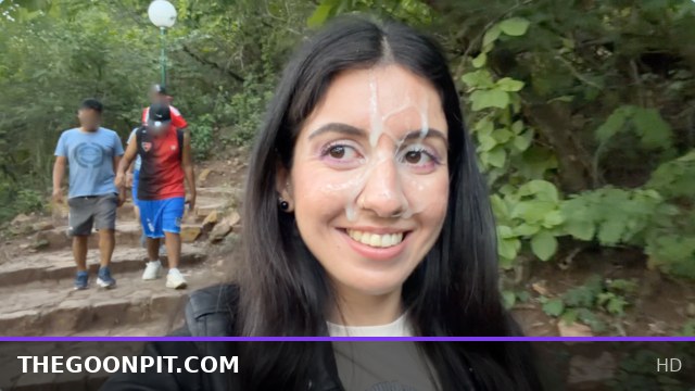 Crazy Cumwalk in Public Park Full of People - Public Blowjob Flashing Upskirt
