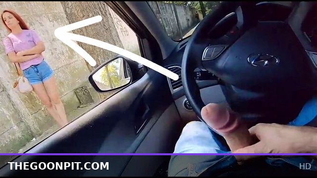 Risky masturbation for a hot girl who was looking at me from the bus stop!