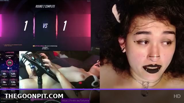 GOTH CATGIRL GOONER PLAYS OVERWATCH TO VIBRATOR FEED